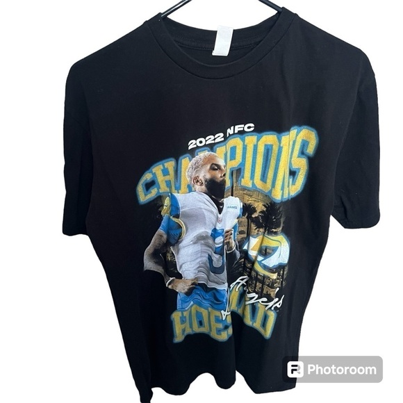2022 NFC Championship Hoesmad Black T-shirt Los Angeles Rams - Picture 1 of 6